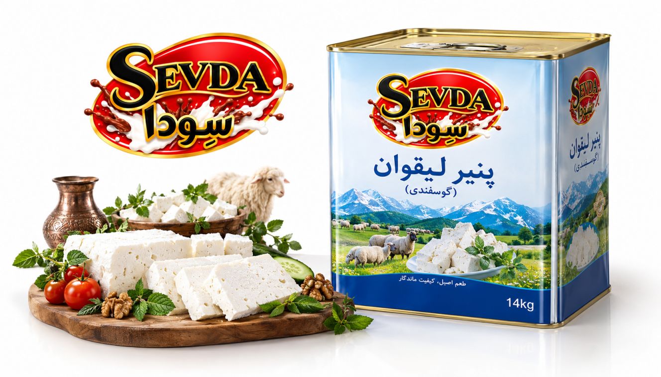 پنیر گوسفندی سِودا در حلب سنتی و تخته پنیر تازه